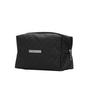 NECESSAIRE PUFF MATELASSÊ C/ DETALHE PRATA