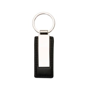 CHAVEIRO METAL COM COURO
