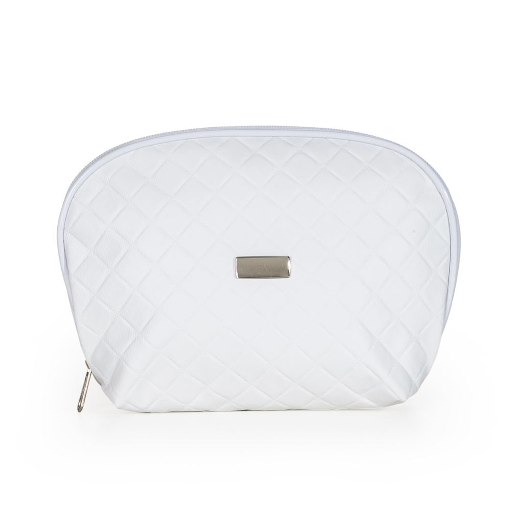 NECESSAIRE DE COURO SINTÉTICO MATELASSÊ