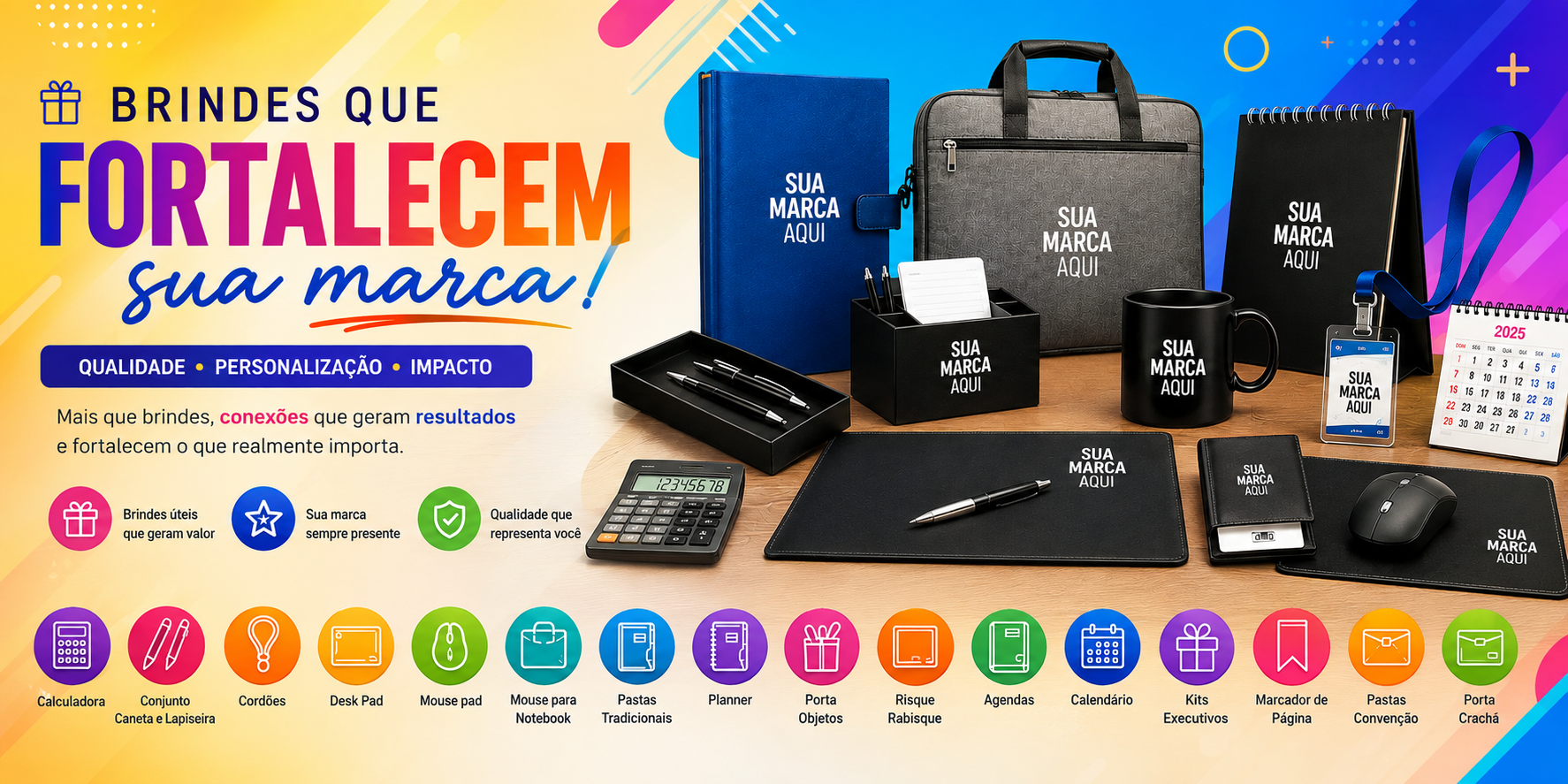 Brindes personalizados para seu Evento.